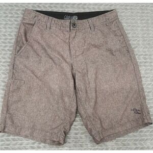 Da Hui Mens Board Shorts Size‎ 30 Hybrid Collection Heathered Brown Swim Trunks